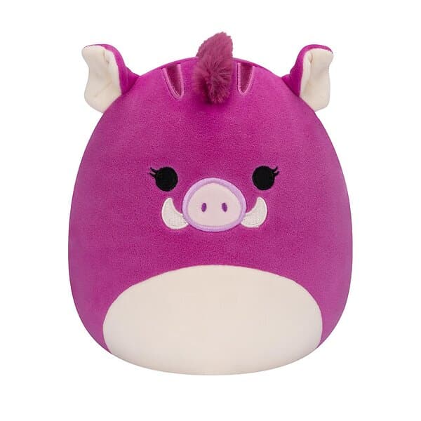 Squishmallows 19 cm Plush P17 Jenna the Purple Boar