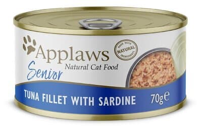 Applaws Senior 24 x Wet Cat Food 70g Tuna sardines