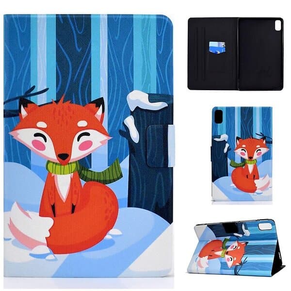 Inskal Huawei MatePad 10.4" Skal m. Stand & Card Holder Fox in Snow