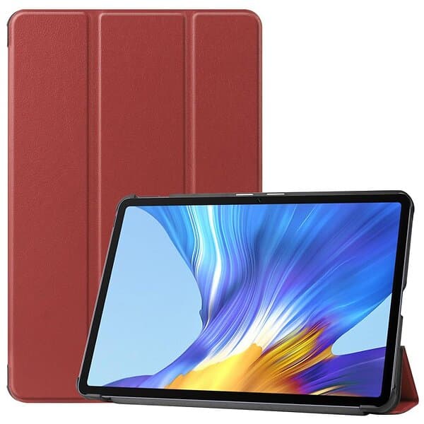 Inskal Huawei MatePad 10.4 Tri-Fold Leather Case Brown