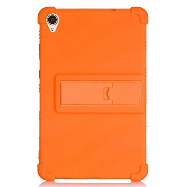 Inskal Lenovo Tab M8 (2nd Gen.) 8" Silikonfodral m. Stativfunktion Orange