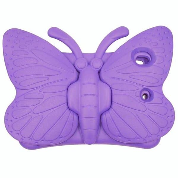 Inskal iPad 10.2" (2021 2020 2019) Butterfly Super 360 Degree Position Skal Lila