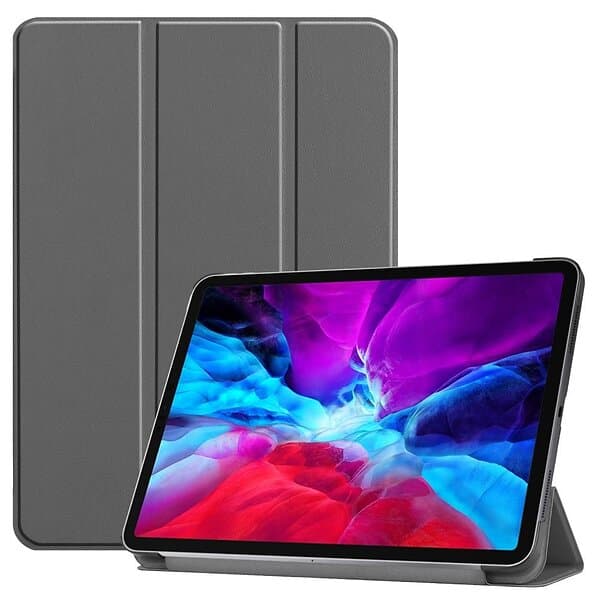 Inskal iPad Pro 12.9" (2022/2021/2020/2018) Fodral med Stativfunktion Grå