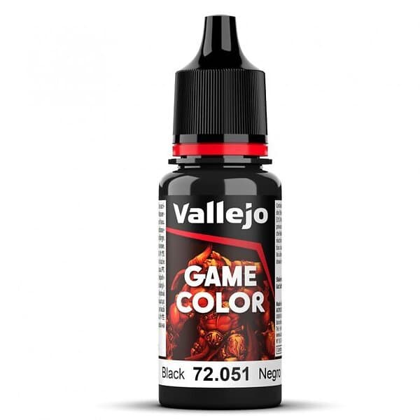 Vallejo akrylfärg Svart 17ml