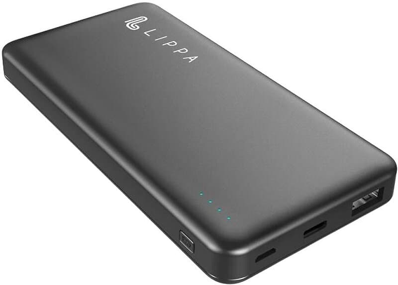 Lippa 18W Powerbank med USB-C & USB-A 10 000mAh