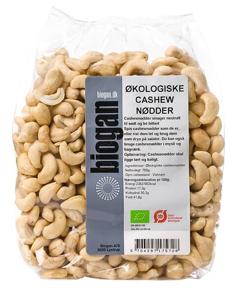 Biogan Cashewnötter Eko 750g