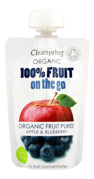 Clearspring Fruit On The Go Äpple & Blåbär EKO 120g