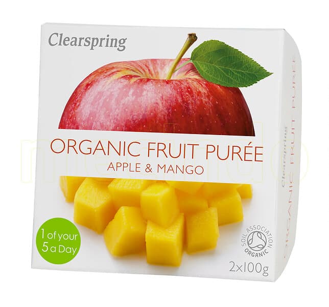 Clearspring Fruktpuré med Äpple och Mango EKO 200 Gram