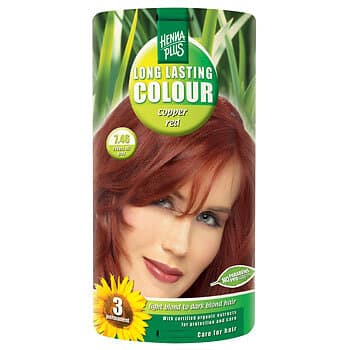 Henna Hårfärg Plus 7.46 Copper Red Long Lasting Colour 40ml