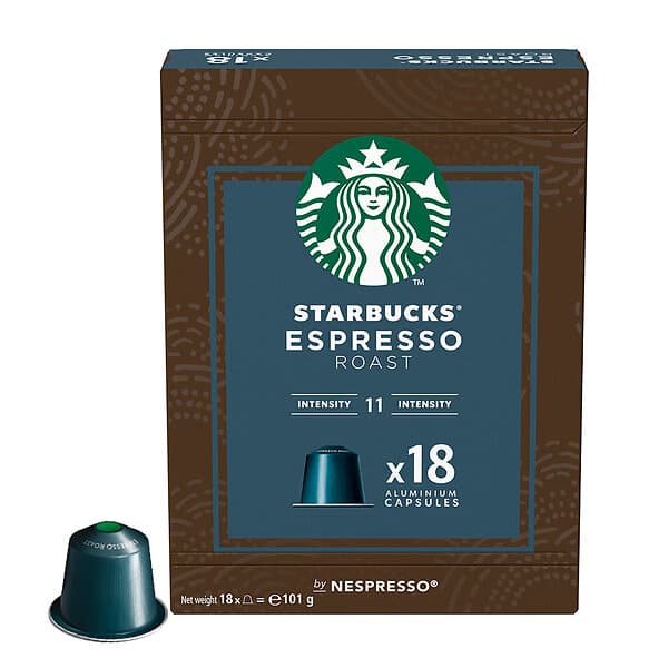 Nespresso Starbucks Espresso Roast till . 18 Capsules