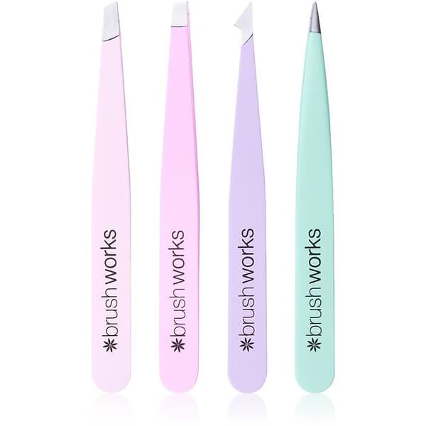 Brushworks Tweezer Set Pastel uppsättning pincetter