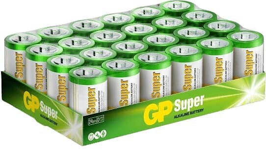 GP Batteries Super Alkaline D/LR20 batteri, 24-pk