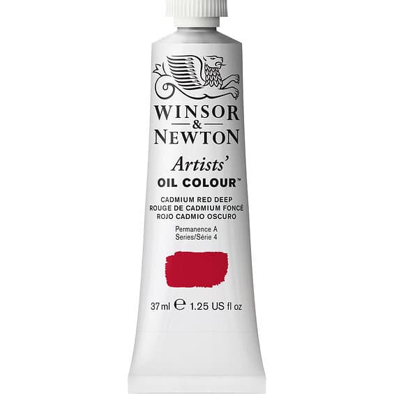 Winsor & Newton Artists' Oil Colour 37ml – Cadmium Red Deep 097