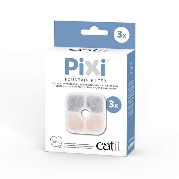 Pixi Catit Filter till Vattenfontän (3-pack)