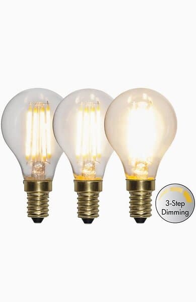 Star Trading LED-lampa Klot 3-stegs 4W 2100K E14