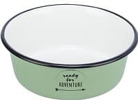 Trixie Bowl, enamel/stainless steel, 1.9l/ø 21 cm, green