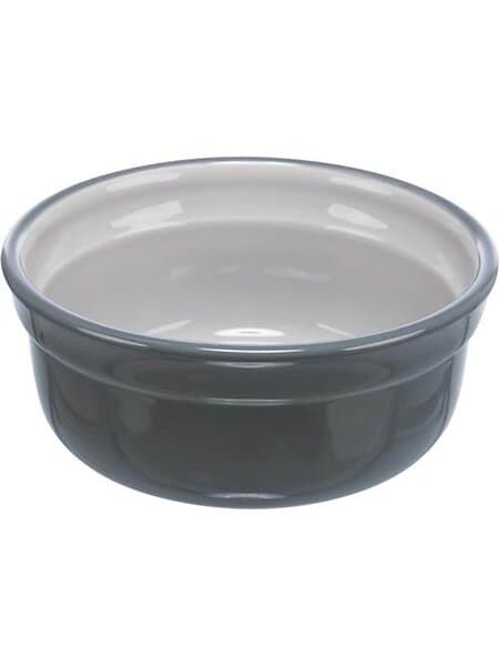 Trixie Bowl, ceramic, 1.6l/ø 20 cm, grey/light grey