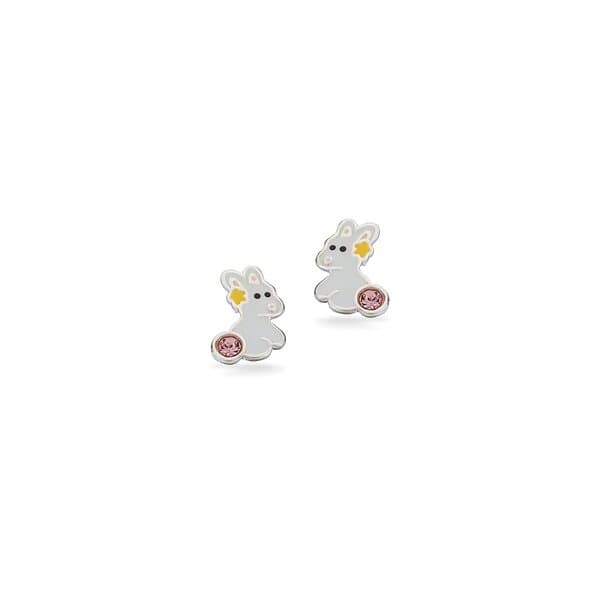 Scrouples Girls Bunny Sterling Silver Örhängen Med Zirconia 160722