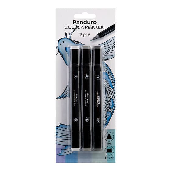 Panduro colour markers 3-pack – Cool grey tones #CG1, CG4, CG7