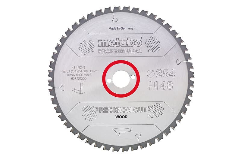 Metabo Sågblad "precision cut wood professional", 300x30, Z48 WZ 15°