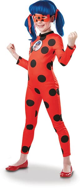 Miraculous Ladybug Tikki Utklädnad med Mask, 7-8 år