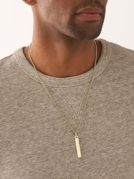 Fossil Halsband Drew Guld