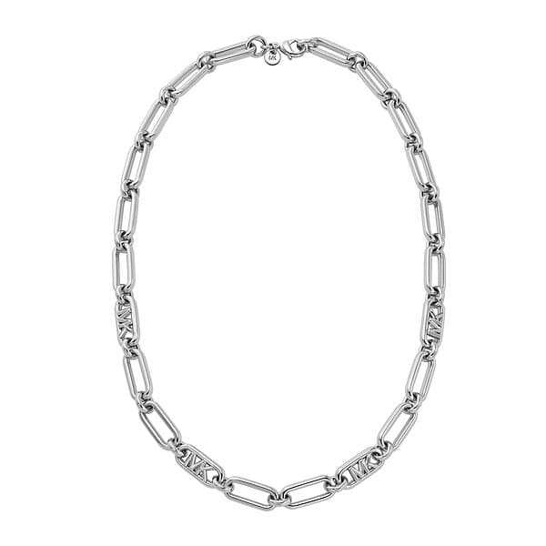 Michael Kors Halsband Premium MK Statement Link Silver