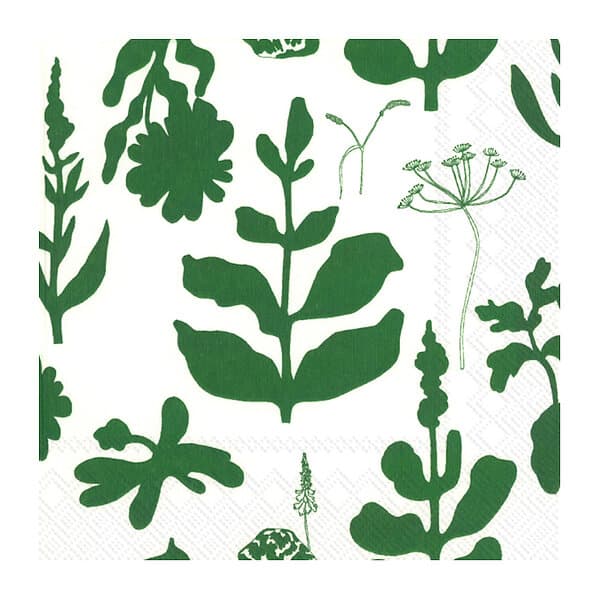 Marimekko Elokuun Varjot servett 33x33 cm 20-pack Grön