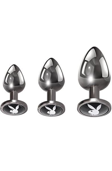 Playboy Pleasure 3 Ways Anal Plug Set