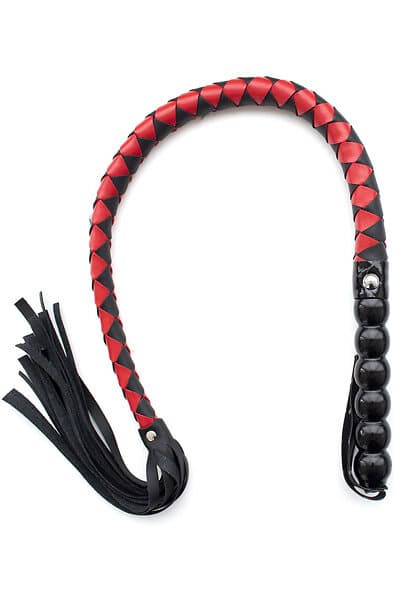 Kiotos Mahogany Short Whip Black & Red 85cm