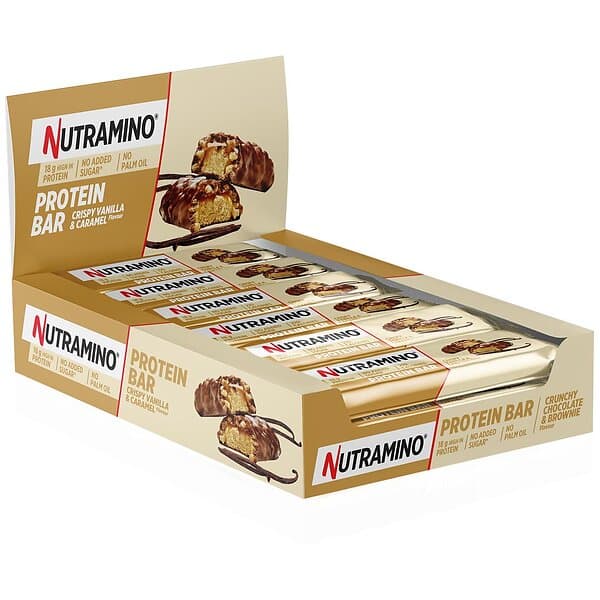 Nutramino Protein Bar 55 G Crispy Vanilla And Caramel