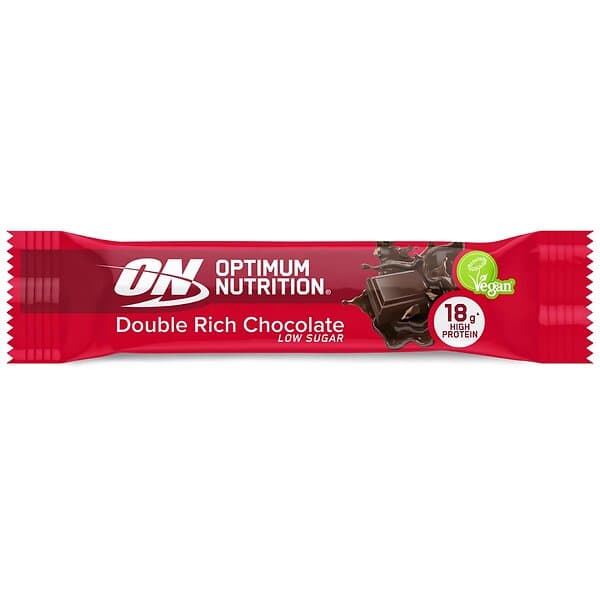 Optimum Nutrition Vegan Protein Bar 60g Double Rich Chocolate 12-pack