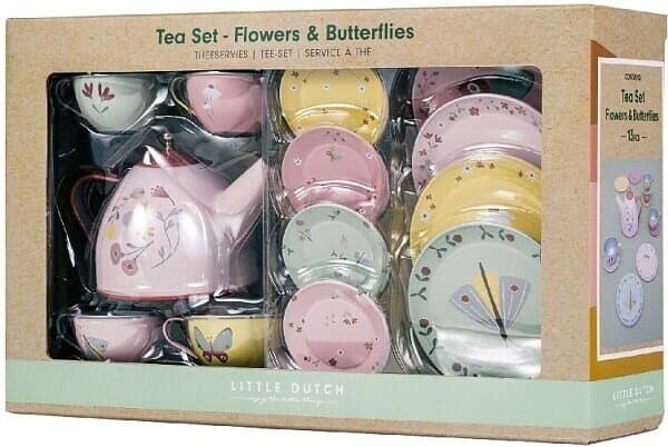 Little Dutch Flowers & Butterflies Tea Set