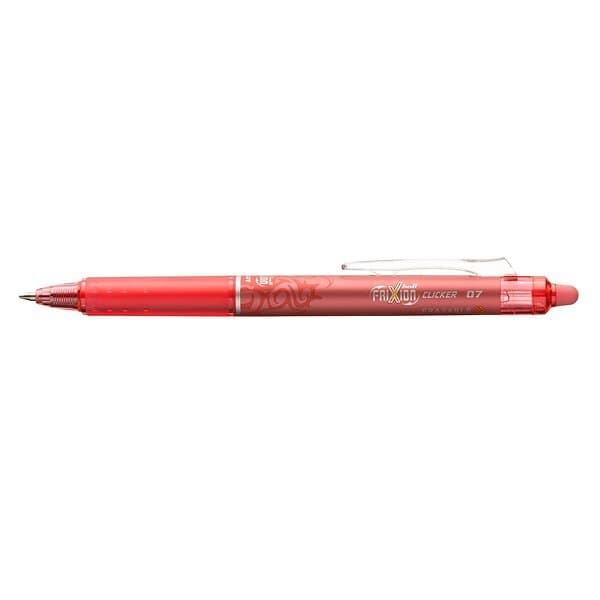 Pilot Frixion Clicker 0.7mm Coral Pink Raderbar