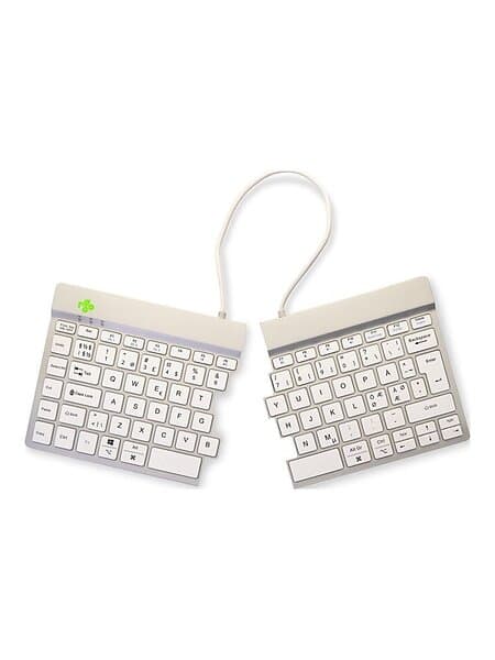 Split R-Go Break ergonomic wireless keyboard, White Nordic