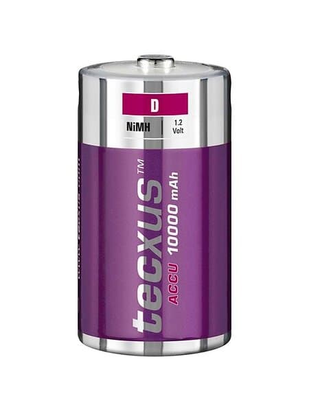 Tecxus Batterie Mono D 1.2V HR20 1000mAh NI-MH Rechargeable