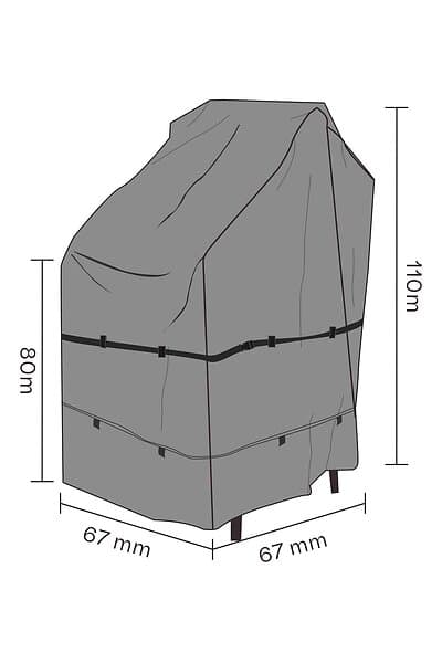 Brafab Möbelskydd (Andas) Till stapelstol 67 x 67 x 80-110 cm