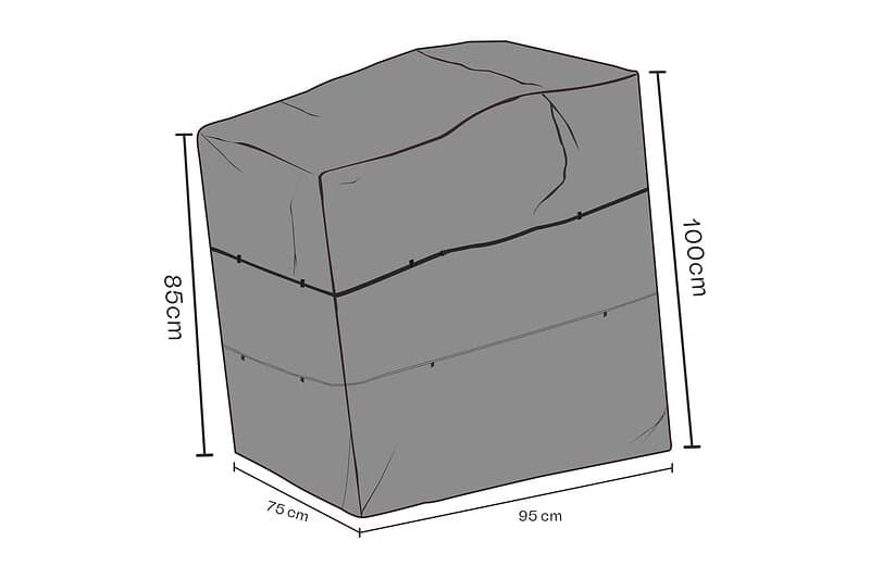 Brafab Möbelskydd (Andas) Svart 75 x 95 x 85-100 cm