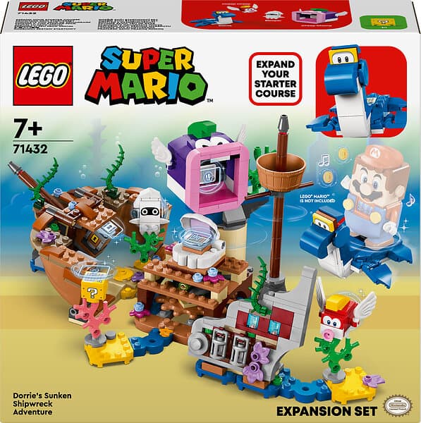 LEGO Super Mario 71432 Dorrie's Sunken Shipwreck Adventure Expansion Set