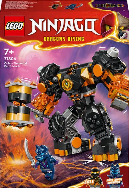 LEGO Ninjago 71806 Cole's Elemental Earth Mech