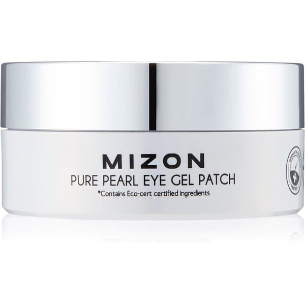 Mizon Pure Pearl Eye Gel Patch Hydrogel ögonmask för att behandla svullnad och m