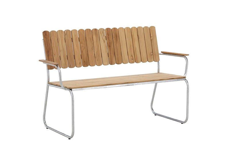 Venture Design Holmsund bench Teak/silver