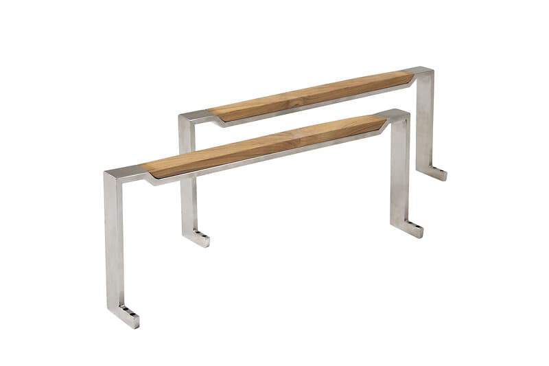 Brafab Gotland armstöd Stainless Steel/teak