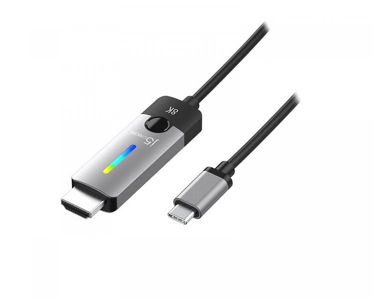 J5Create USB-C till HDMI Kabel 2.1 8K 1.8m