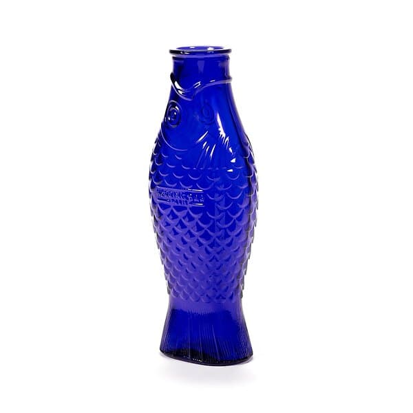 Serax Fish & glasflaska 1l Cobalt blue