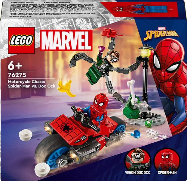 LEGO Super Heroes Marvel 76275 Motorcykeljakt: Spider-Man mot Doc Ock