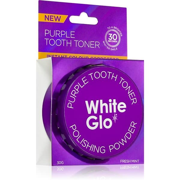 White Glo Purple Tooth Toner Powder Tandblekningspulver 30g unisex