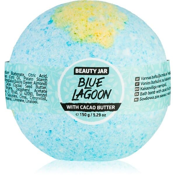 Beauty Jar Blue Lagoon Bath Bomb med kakaosmör 150g female