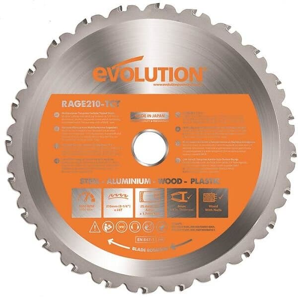 Evolution EVR210S Sågklinga 210x25.4mm, 24T