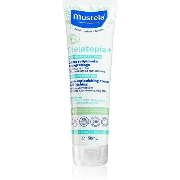 Mustela BIO Stelatopia+ Lindrande kräm för barn från födseln 150ml unisex